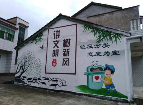 桐柏墙绘是现在流行的墙体广告