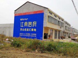 桐柏农村墙体广告在不同形式上面展现的不同特色