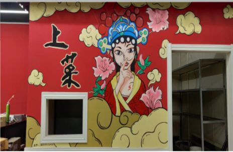 桐柏墙体彩绘的发展和应用